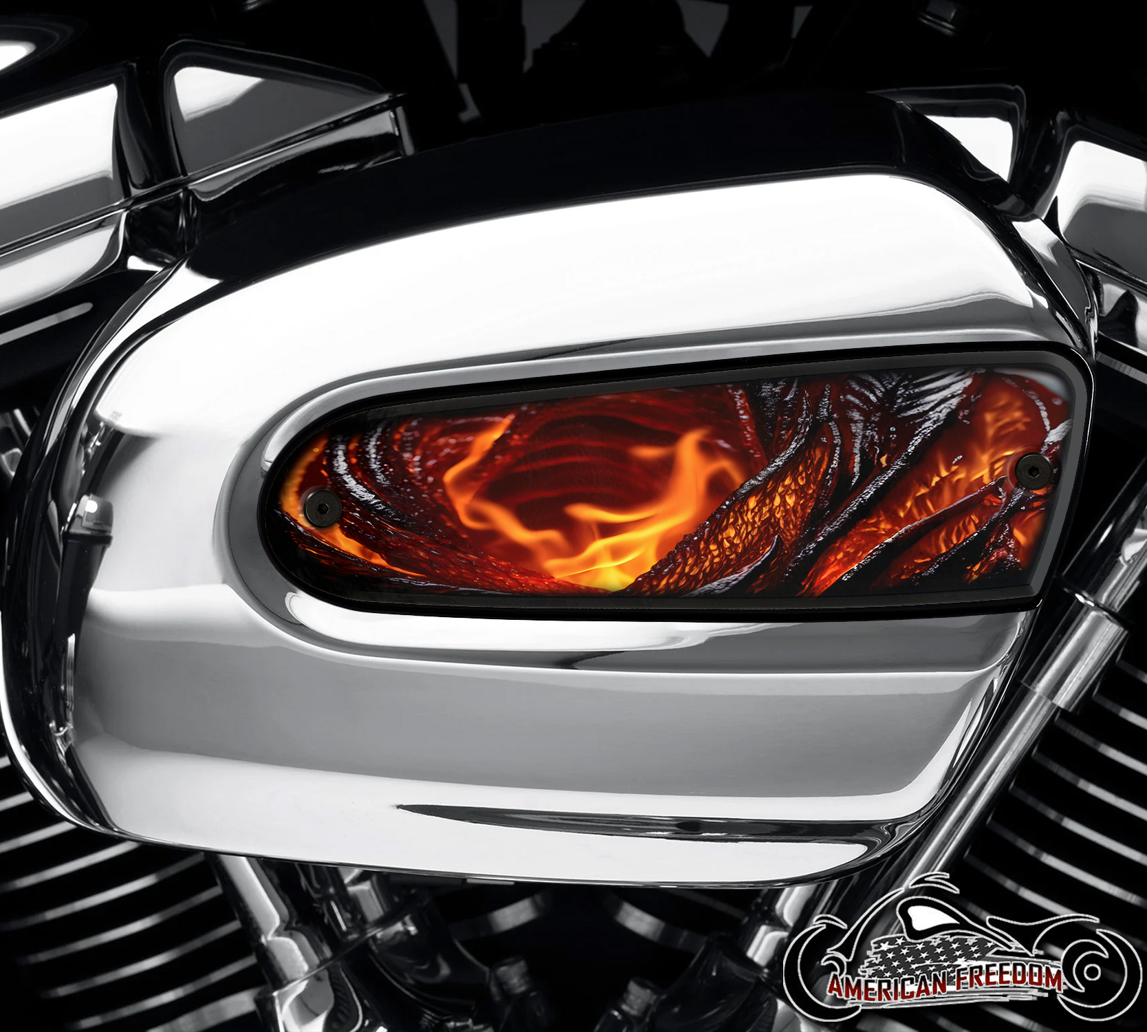 Harley Davidson Wedge Air Cleaner Insert - Lava Rose